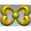 Trinity Bloom Rosette - STL 3D Model for CNC