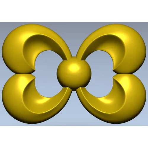 Trinity Bloom Rosette - STL 3D Model for CNC