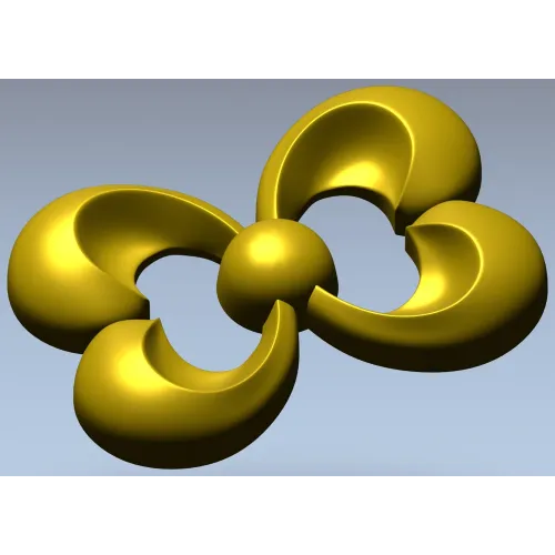 Trinity Bloom Rosette - STL 3D Model for CNC