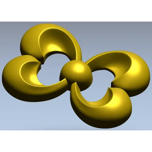 Trinity Bloom Rosette - STL 3D Model for CNC