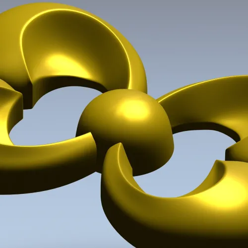 Trinity Bloom Rosette - STL 3D Model for CNC