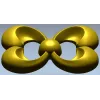 Trinity Bloom Rosette - STL 3D Model for CNC