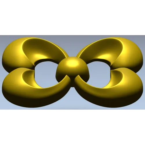 Trinity Bloom Rosette - STL 3D Model for CNC