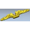 Декоративная накладка "Корзина цветов" - 3D модель STL для ЧПУ