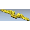 Декоративная накладка "Корзина цветов" - 3D модель STL для ЧПУ