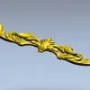 Декоративный картуш с акантовыми листьями - STL для ЧПУ