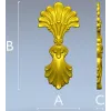 Ракушечный картуш для ЧПУ - STL модель декора