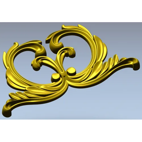 3D модель STL - картуш ампир для ЧПУ фрезера