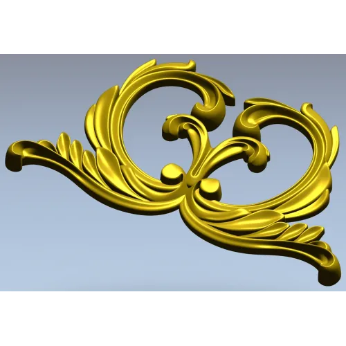 3D модель STL - картуш ампир для ЧПУ фрезера