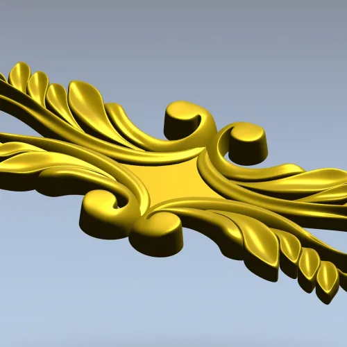 Акантовый картуш - 3D модель STL для ЧПУ