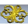 Aurelia Cartouche - ornate acanthus cartouche STL for CNC