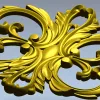 Aurelia Cartouche - ornate acanthus cartouche STL for CNC
