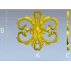 Aurelia Cartouche - ornate acanthus cartouche STL for CNC