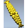 Вертикальная растительная накладка в формате STL - 3D модель для ЧПУ
