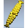 Вертикальная растительная накладка в формате STL - 3D модель для ЧПУ