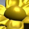 Вертикальная растительная накладка в формате STL - 3D модель для ЧПУ
