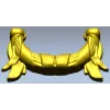 Laurel Ribbon Swag - high-detail STL 3D model for CNC