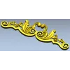 Орнаментальная накладка в стиле рококо - STL для ЧПУ