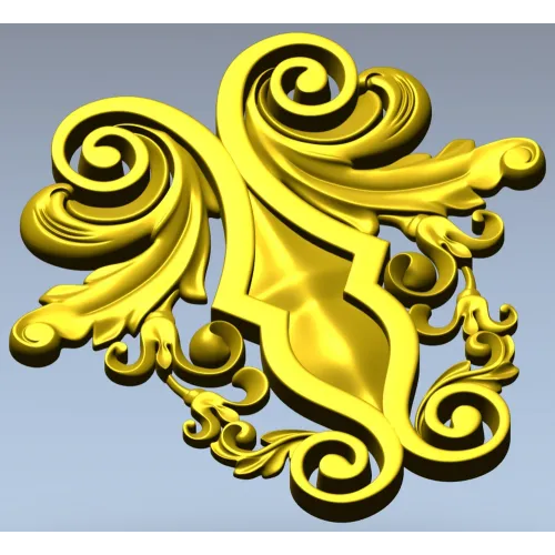 Рокайльный картуш - 3D модель STL для ЧПУ