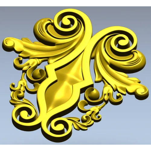 Рокайльный картуш - 3D модель STL для ЧПУ