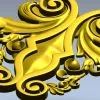 Рокайльный картуш - 3D модель STL для ЧПУ