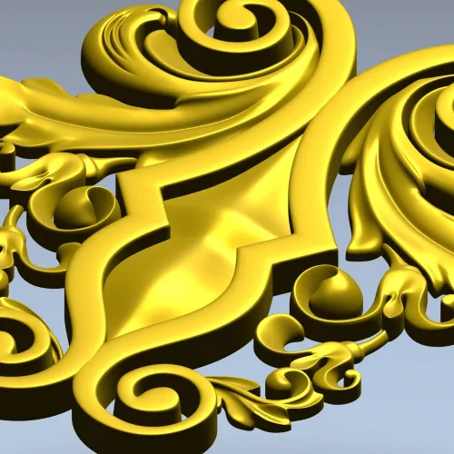 Рокайльный картуш - 3D модель STL для ЧПУ
