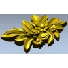 High-relief Floral Applique STL for CNC Milling