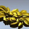 High-relief Floral Applique STL for CNC Milling