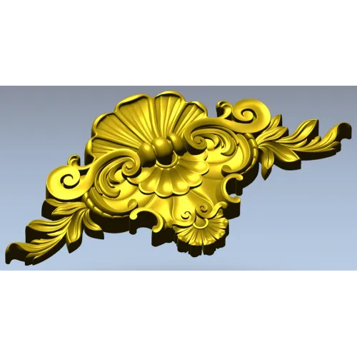 Рокайльный картуш - 3D модель STL для ЧПУ
