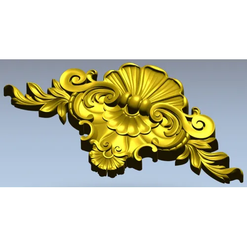 Рокайльный картуш - 3D модель STL для ЧПУ