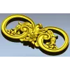 Дуэтный цветочный картуш - 3D модель STL для ЧПУ