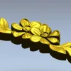 Floral Applique STL for CNC Milling