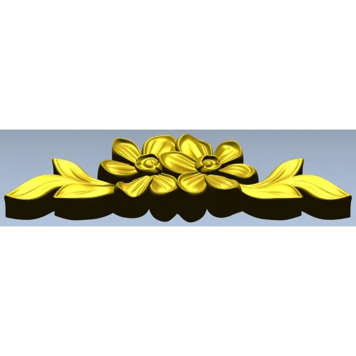 Floral Applique STL for CNC Milling