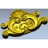 Rococo Shell Cartouche STL for CNC