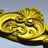 Rococo Shell Cartouche STL for CNC