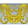 Rococo Floral Cartouche 3D model STL for CNC