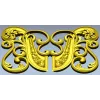 Rococo Floral Cartouche 3D model STL for CNC
