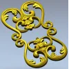 Рокайльный вертикальный декор - 3D модель STL для ЧПУ