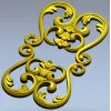 Рокайльный вертикальный декор - 3D модель STL для ЧПУ