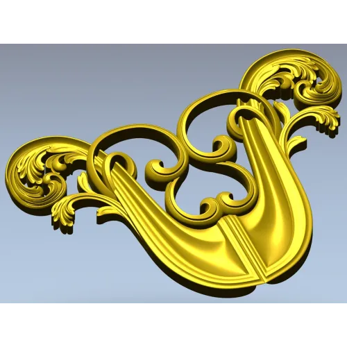 Акантовый картуш - 3D модель STL для ЧПУ