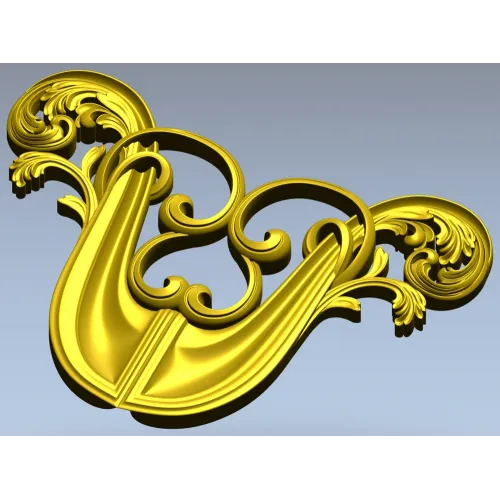 Акантовый картуш - 3D модель STL для ЧПУ