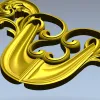 Акантовый картуш - 3D модель STL для ЧПУ