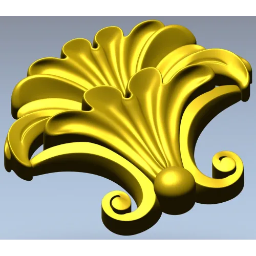 Веерный акант - 3D модель STL для ЧПУ
