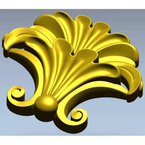 Веерный акант - 3D модель STL для ЧПУ
