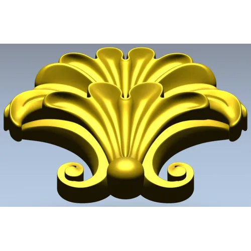 Веерный акант - 3D модель STL для ЧПУ