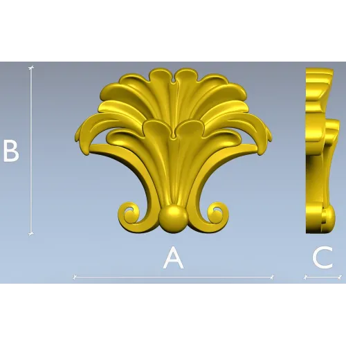 Веерный акант - 3D модель STL для ЧПУ