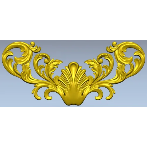 Рокайльный картуш "Ракушка" - 3D модель STL для ЧПУ