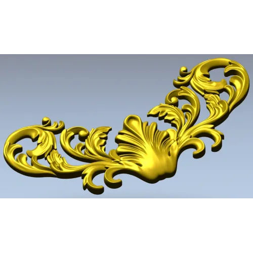 Рокайльный картуш "Ракушка" - 3D модель STL для ЧПУ