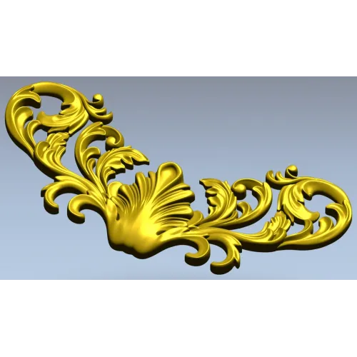 Рокайльный картуш "Ракушка" - 3D модель STL для ЧПУ