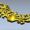 Рокайльный картуш "Ракушка" - 3D модель STL для ЧПУ